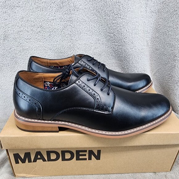 Madden Shoes Mens Size 12 Black Lace Up Oxford *NWT* main image 7